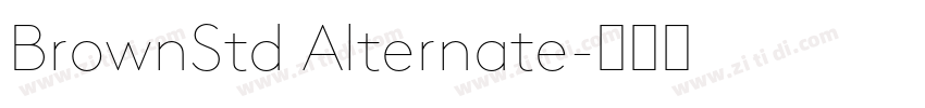 BrownStd Alternate字体转换
